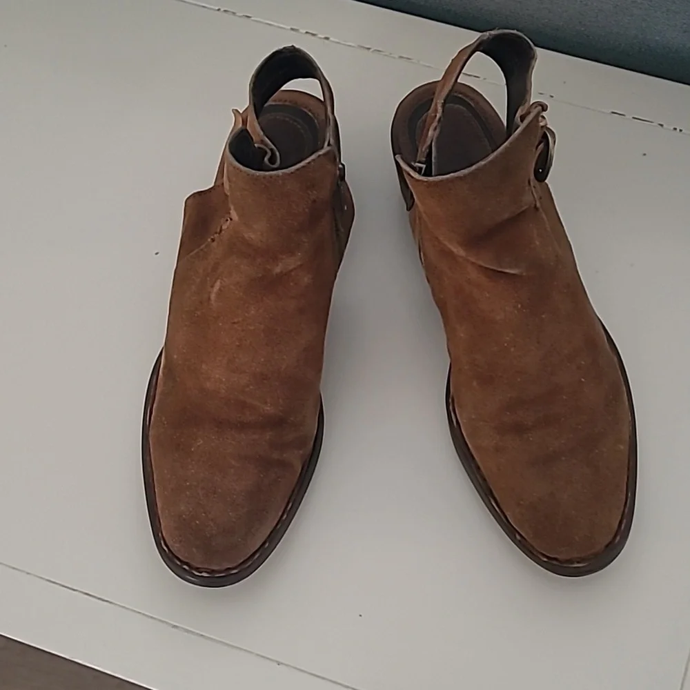 Born Margrit Slingback Suede Booties Women's Size 7 - Picture 4 of 14